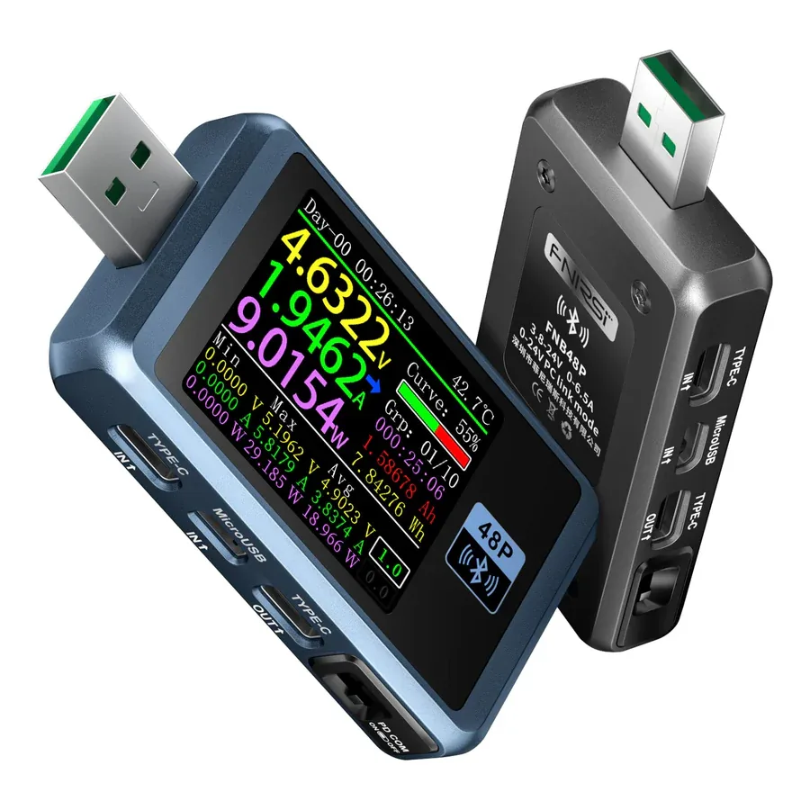 USB-тестер быстрой зарядки FNIRSI® FNB48P